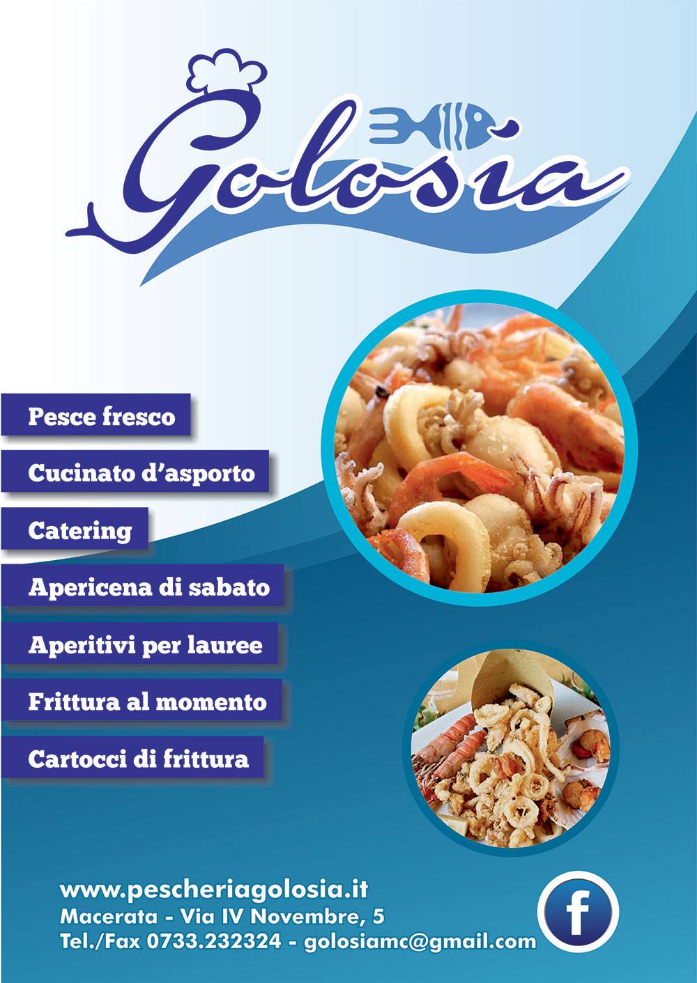 Flyer A5 - Pescheria Golosia