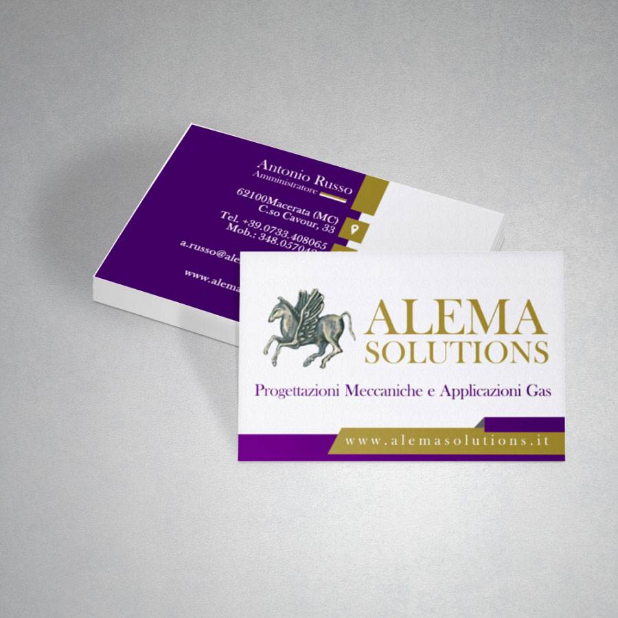 Biglietti da visita - Alema Solutions